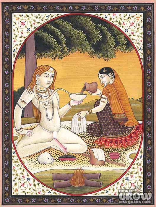 Cannabis Beverages were Offered to Hindu Gods