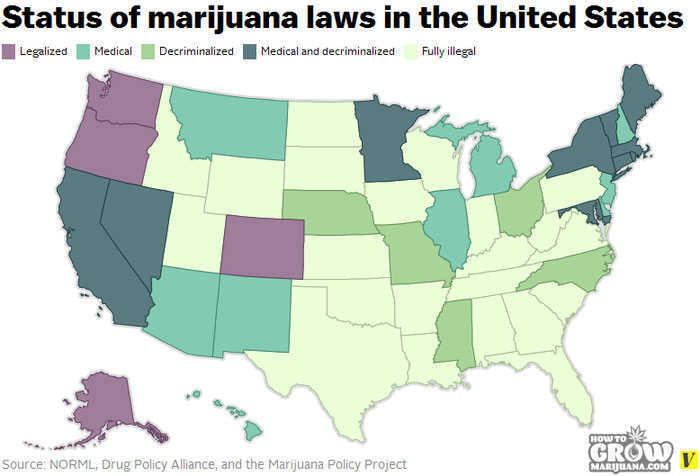 Legal Status of Marijuana in the U.S.