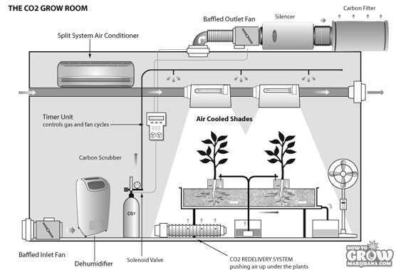 Grow room ventilation system